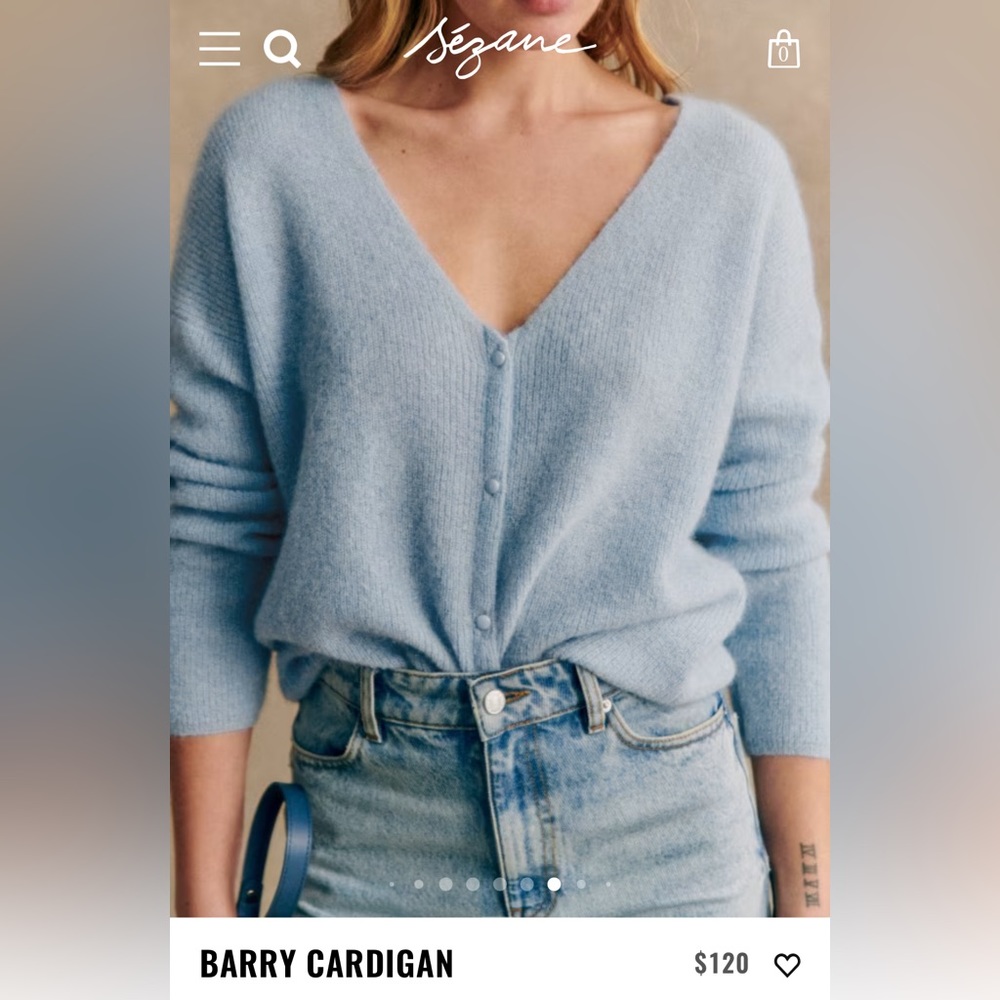 Sezane NWT ‘Barry’ cardigan